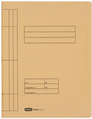 Elba Schnellhefter A4 Pappe, Smart Line, aus Manila-Karton, chamois, 100 Stück