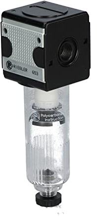 RIEGLER 100512-F 11 K-HA Filter »multifix« mit Polycarbonatbehälter, 5 µm, BG 1, G 1/4, HA, 1Stk