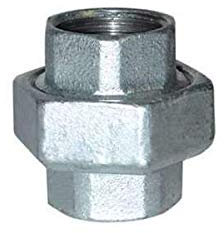 Union droit conique, 40x49, double femelle galva