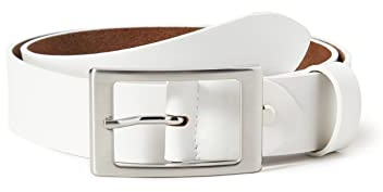 MGM Damen Basic Gürtel, Weiß (Weiß), 105
