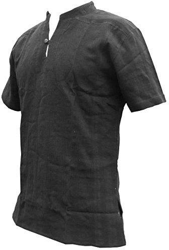PANASIAM Shirt Ben, Black, L, Shortsleeve