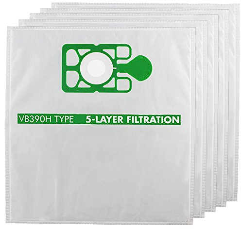 SPARES2GO Cloth Hoover Bags for Numatic Henry Hetty Vacuum Cleaners (Pack of 5)