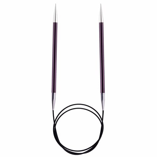 KnitPro K47103 Rundstricknadel, Metal, Lila, 60cm / 6mm