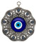 Remi Bijou Wanddeko Wandschmuck Deko - Böser Blick Nazar Boncuk Evil Eye - Rund - Schleife - Glücksbringer blaues Auge