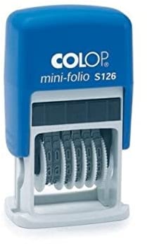 COLOP S126 Mini-Dater - 4 mm Ziffernstempel, 6 Bänder