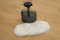 Butchers Heavy Duty Press 5 120mm + 500 Burger Cellophane Plastic Non-Stick Discs + Angus Burger Mix
