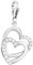 Nenalina Herz Karabiner Charm Anhänger für Bettelarmband aus 925 Sterling Silber 712086-019