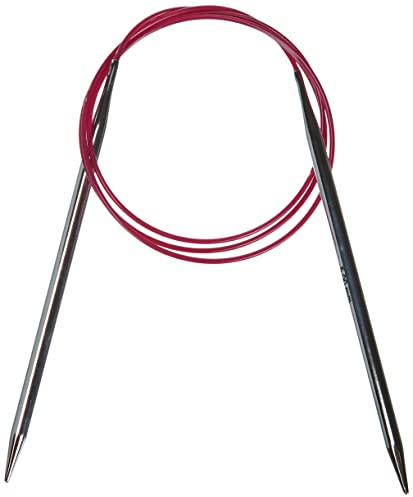 Rundstricknadel 5,00 mm 100 cm, Silver