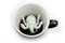Creature Cups Cthulhu-Keramiktasse (325 Milliliter, Schwarz) | Auf der Innenseite versteckte Tiermotive | Weihnachts- und Geburtstagsgeschenk für Kaffee- und Teeliebhaber