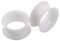 Longbeauty 2 Stück Extra Soft Silikon Ohr Tunnel Plug Piercing Ohrringe Schmuck Weiss 6mm
