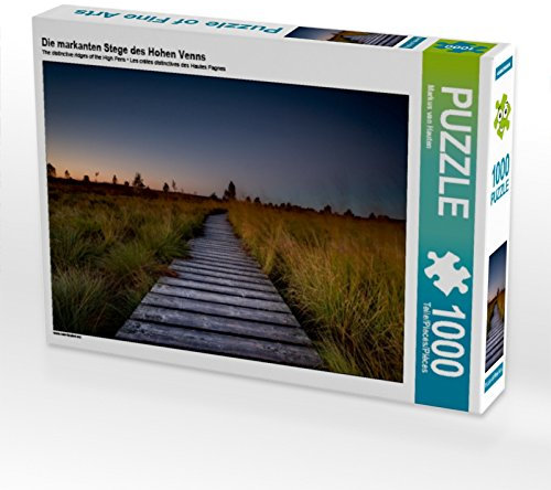 CALVENDO Puzzle Die markanten Stege des Hohen Venns 1000 Teile Puzzle quer | 1000 Teile Lege-Größe 64 x 48 cm Foto-Puzzle für glückliche Stunden