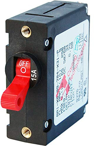 Blue Sea Systems A-Series Toggle Single Pole Circuit Breakers