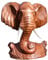 Wogeka Elefant 30 cm Kopf Statue Holz Figur Büste Afrika Elefant04
