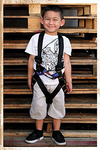 Fusion Full Body Harness Black, Warrior Kids, KH-201A-C-BLK