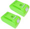 2x Trade-Shop Premium Li-Ion Akku, 24V / 4000mAh für Greenworks Tools G24 Hochentaster 2000107, Kettensäge 25 cm 2000007, Laubgebläse 2400007