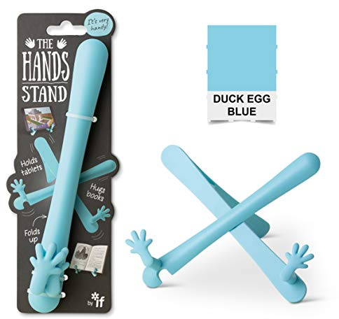 IF The Hands Stand, Hands Free Reading Tablet & Book Holder - Duck Egg Blue