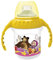 Taza de viaje infantil de 350 ml con estampado de Masha y Bear, hecha de plástico sin BPA, lavable y reutilizable.