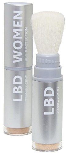 La Bella Donna Natural Mineral Women's Waterproof SPF 50 Powder Sunscreen with Exclusive Dial System Dispensing Brush - 5g (Light to Medium Skin)