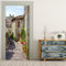 Türtapete selbstklebend TürPoster - ITALIENISCHE GASSE TOSKANA - Fototapete Türfolie Poster Tapete