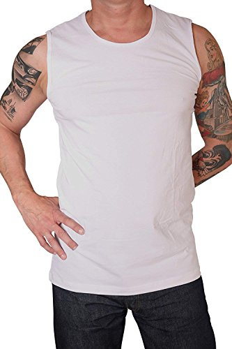 Marvelis Tanktop Doppelpack 2 Tanktops Weiß Body Fit Rundhals