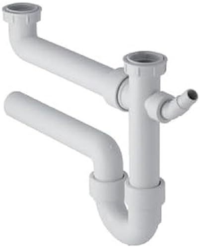 Geberit Siphon d'évier Sifon à 2 bacs - Modèle économique