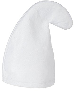 Wicked Costumes Adult White Gnome Hat Fancy Dress Accessory – Garden Gnome, Elf & Fantasy Costume Hat for Parties & Events
