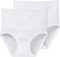 Schiesser Starlet Taillenslip, Damen-Slip, (2er Pack), Weiß-100, 42