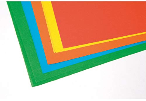Folia 91025 - Blumenseide 50x70cm 20g/qm 5 Bogen farbig sortiert