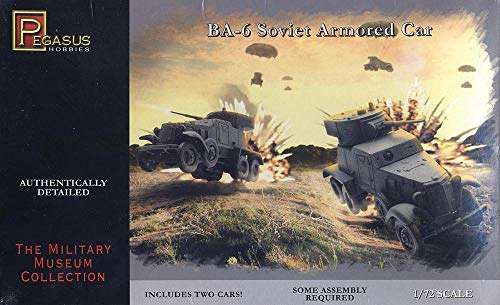 Pegasus PG7672-1/72 BA-6 Armoured Car, Plastikmodellbausatz, 2 Bausätze
