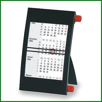 Walz 3-Monats-Tischkalender für 2022/2023, mit Drehmechanik, schwarz