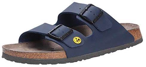Birkenstock ESD-Sandale Arizona, Größe 47, blau, schmal 089438-47 (Pantolette Schuh Halbschuh Latsche Zweischnaller Alpro P220 571030 571038 571040 571048 571050 571058 571060 571068 2570.571030)