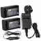 DSTE® 2x VW-VBD29 Rechargeable Li-ion Battery + DC155U Travel and Car Charger Adapter for for Panasonic AJ-PX298MC HDC-MDH2 HDC-MDH2GK Camcorder