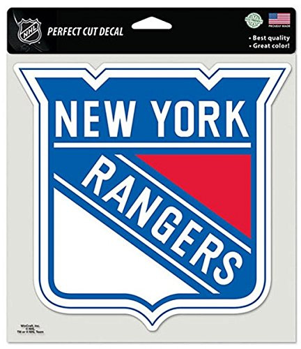 Wincraft NHL New York Rangers 87538010 perfekten Schnitt Farbe Aufkleber, 20,3 x 20,3 cm schwarz