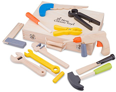 New Classic Toys - 18281 - Großer Werkzeugkasten - 12-teilig