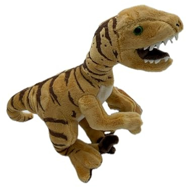 Cornelißen Dino Kuscheltier Velociraptor L 36 cm Braun Plüschtier Dinosaurier Stofftier Kinder Geschenk
