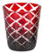 EDZARD 4er Set Kristallglas Dio, rot, Höhe 10 cm, Füllmenge 230 ml, handgeschliffen, Überfangtechnik - Teelichthalter, Trinkgläser, Wassergläser, Whiskeygläser, Eiskaffee Gläser
