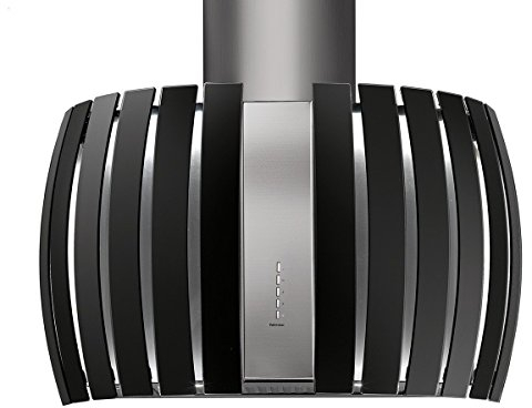 Falmec Prestige 800 m³/h Cappa aspirante a isola Nero, Acciaio inossidabile