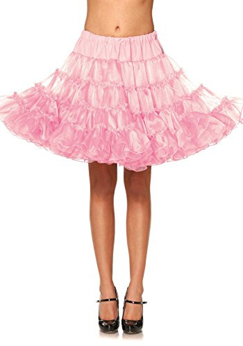 Leg Avenue Womens Deluxe Crinoline Petticoat, Pink, O/S