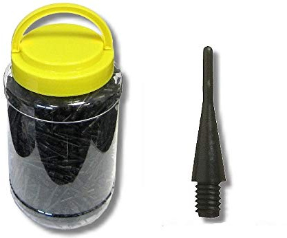 KARELLA 'Soft Punta Shorty Rosca 2ba, 1000 Unidades en una práctica Caja de PVC, Color Negro, Precio Incluye Caja