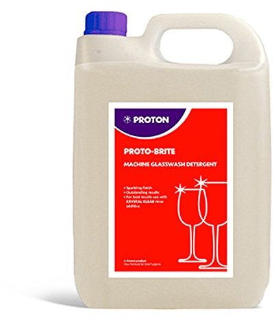 Proto-Brite Detergent 5 Litre - Case of 2 Bottles - Commercial Quality Glasswasher Liquid Detergent