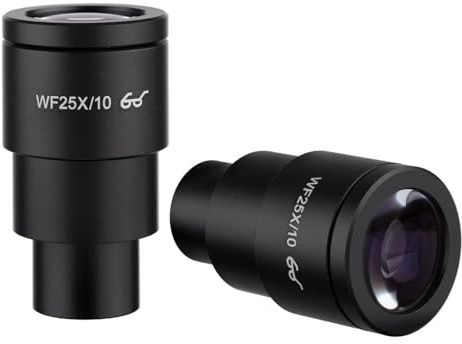 AmScope Extreme Widefield 25x Okulare, 30mm, Schwarz, Metall, LED