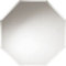 Facettenspiegel Wandspiegel Flurspiegel | B 50 x H 50 cm | Grau