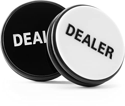 2 Sided Black/White 3 Dealer Puck
