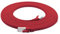 1aTTack.de 0,25m - rot - 1 Stück Cat7 Flachkabel Netzwerkkabel Cat 7 Rohkabel Gigabit Lan (10Gbit/s) Flachbandkabel Verlegekabel Patchkabel Flach Slim Rj 45 Stecker Cat6a