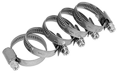 5 Pieces Jubilee Hose Clamp 18-32mm Set Hex Head Stainless Steel Pipes Clip CT2511
