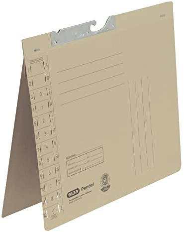 Elba Pendelhefter, A4, Amtsheftung, 320 g/m² Recyclingkarton, chamois, 50 Stück
