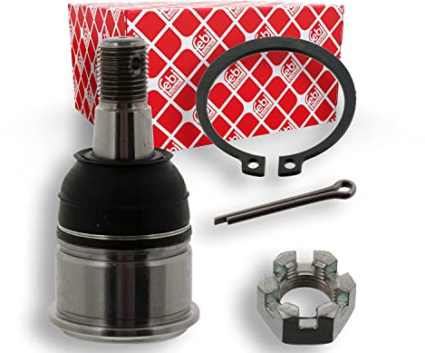 febi bilstein 42138 Traggelenk mit Kronenmutter, Splint und Sicherungsring, 1 Stück