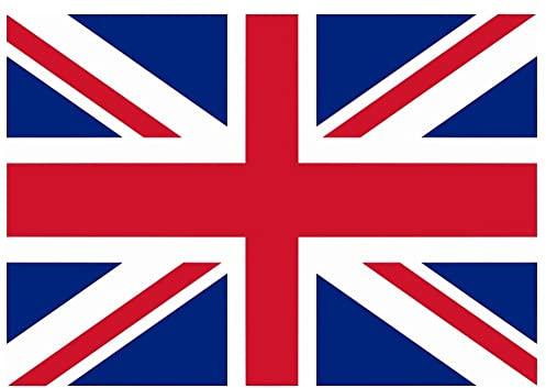 Samunshi® Großbritannien Flagge Aufkleber Autoaufkleber in den Nationalfarben - 10x7cm