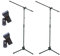 PROEL RSM180 - Coppia aste per microfono a giraffa + PROEL APM30 pinze porta microfono, Nero - Bundle (RSM180 x 2 + APM30 x 2)