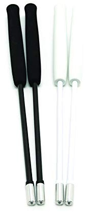 Mister Babache - Baguettes Carbone Classic pour Diabolo, Blanc